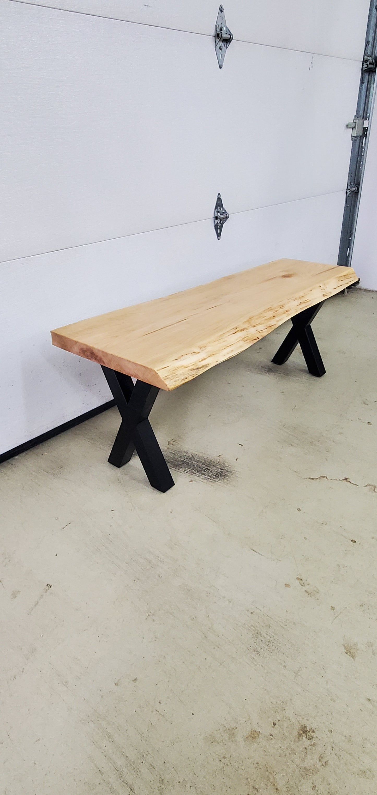Live Edge Maple Bench