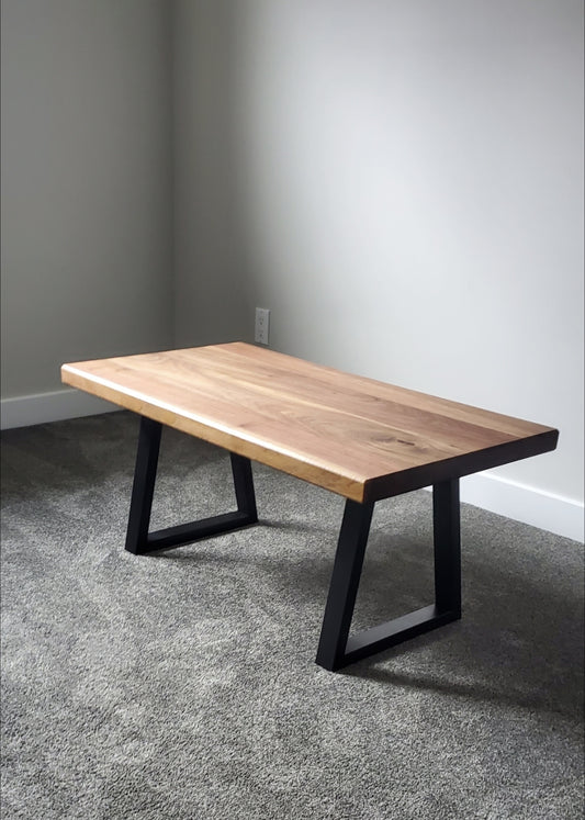 Modern walnut coffee table
